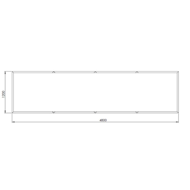 Donica ze stali corten Texas xxl 480 x 120 cm