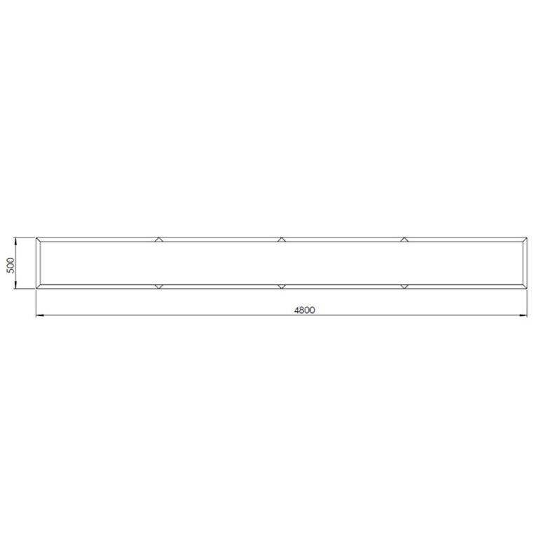 donica ze stali corten Texas xxl 480 x 50 cm