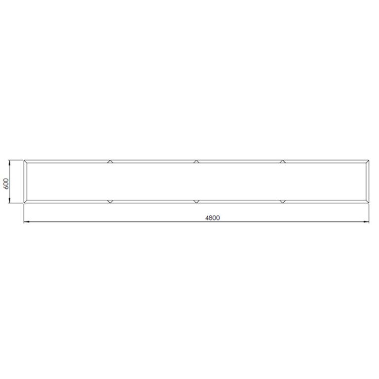 Donica ze stali corten Texas xxl 480 x 60 cm