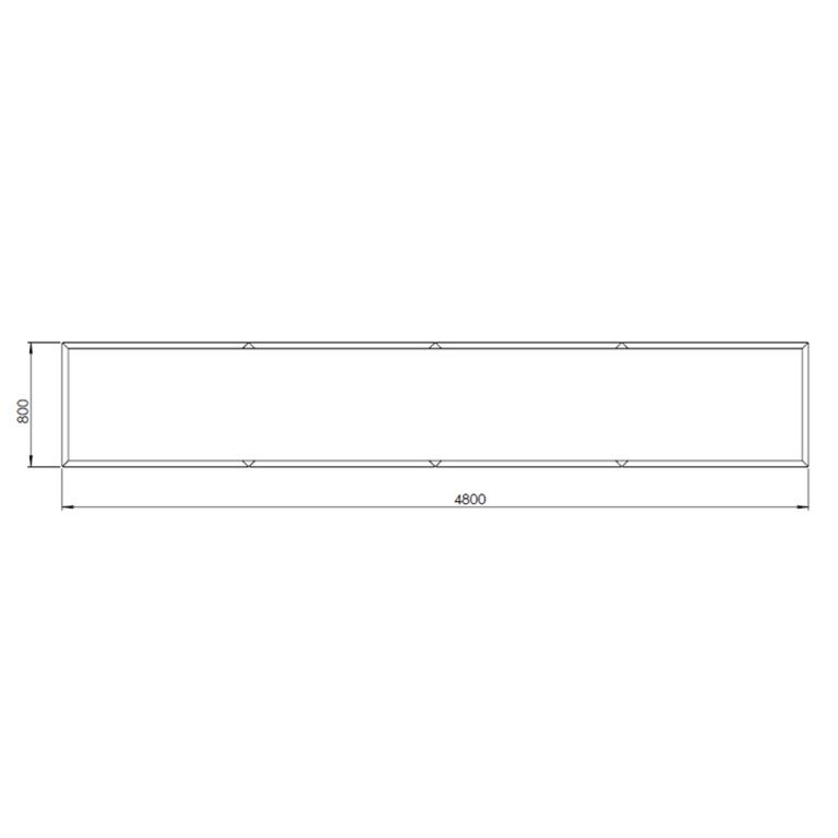 donica ze stali corten Texas xxl 480 x 80 cm