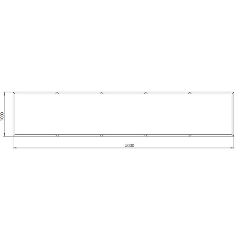 Donica stal malowana proszkowo Texas xxl 500 x 100 cm
