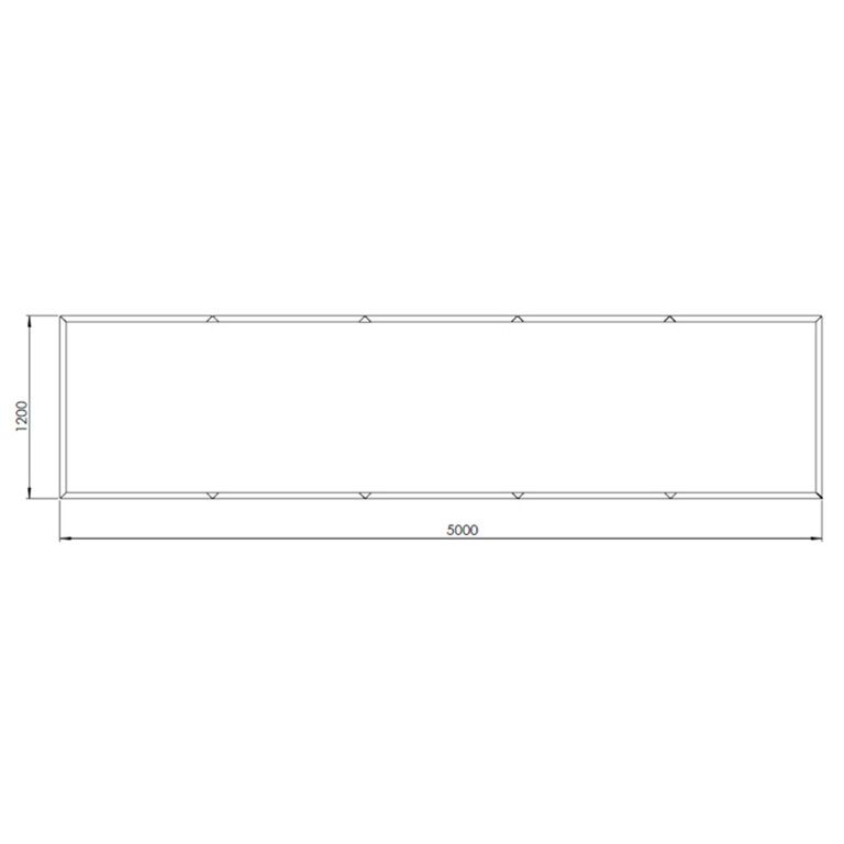 donica ze stali corten Texas xxl 500 x 120 cm