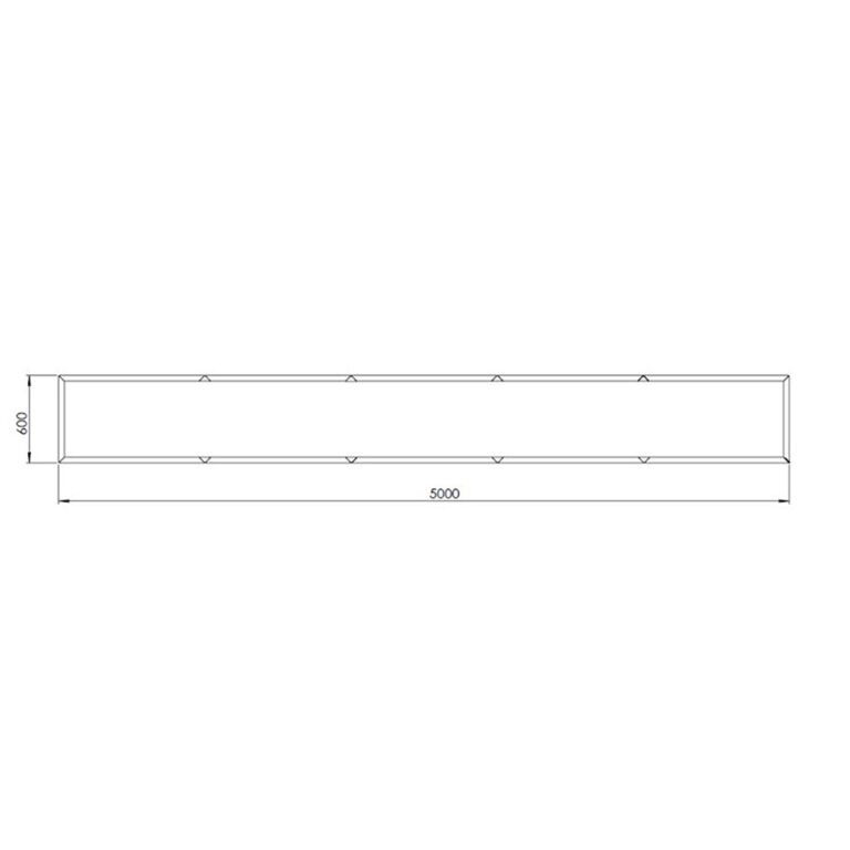 Donica ze stali corten Texas xxl 500 x 60 cm