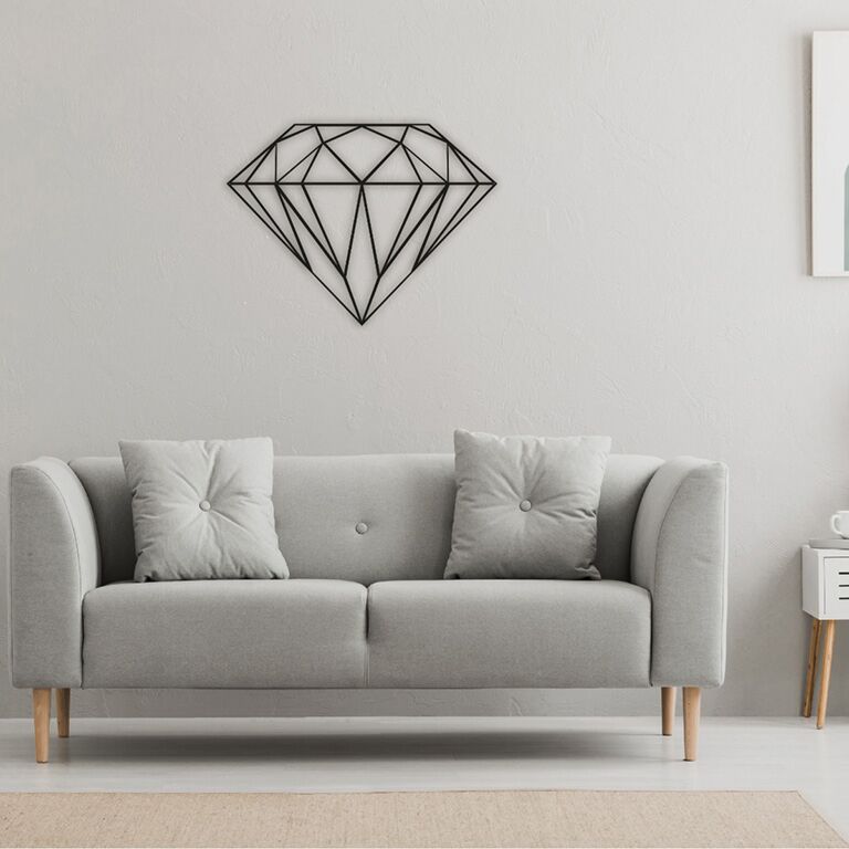Diament Metalowa dekoracja ścienna *OP=OP