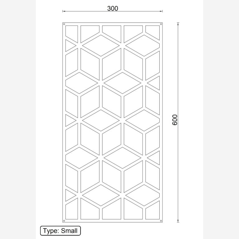 Kształty geometryczne Metalowa dekoracja ścienna 2.0