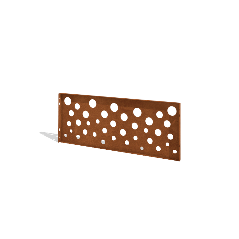 Ogrodzenie ze stali Corten H panelu B 120 x 47,5 cm