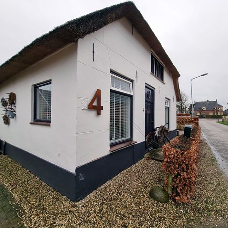 Numer domu ze stali corten 4 - 50 cm