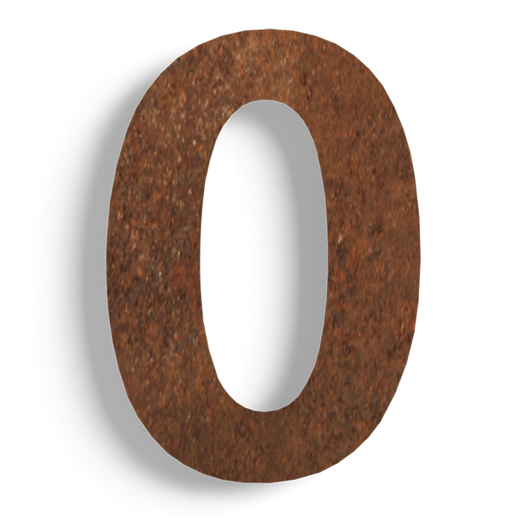 Numer domu ze stali corten 0 - 30 cm