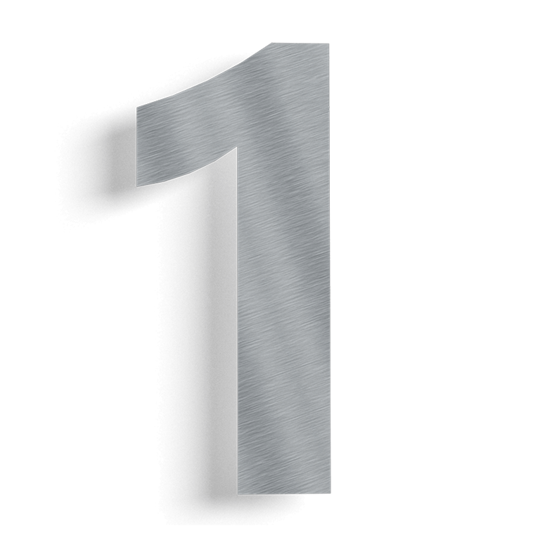 Numer domu stal nierdzewna 1 - 80 cm