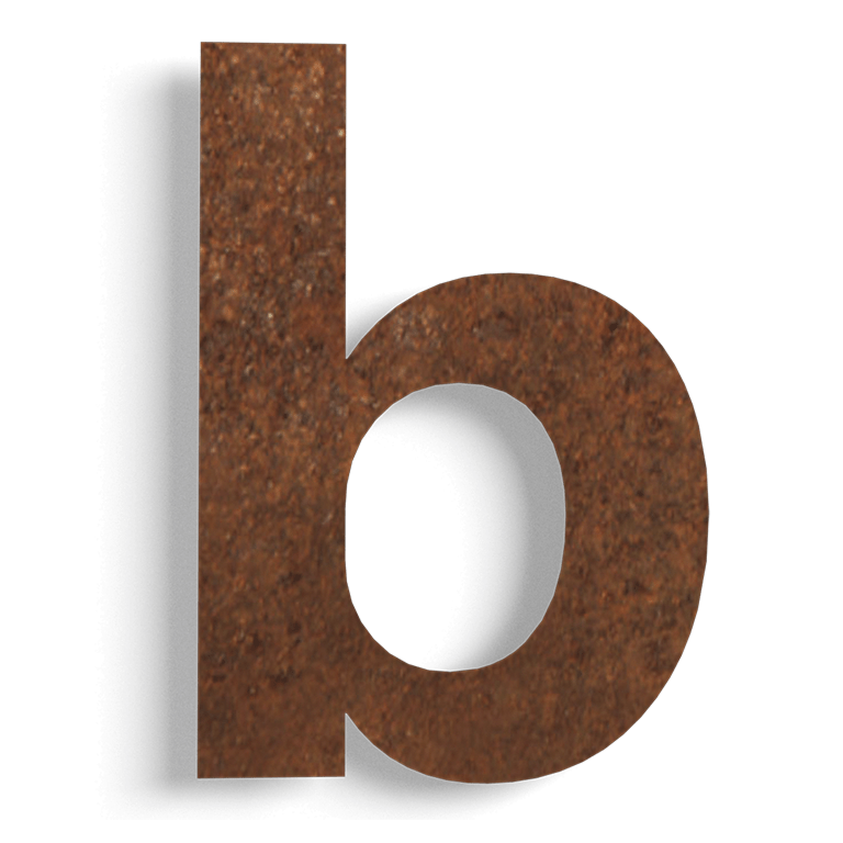 Numer domu ze stali corten b - 15 cm