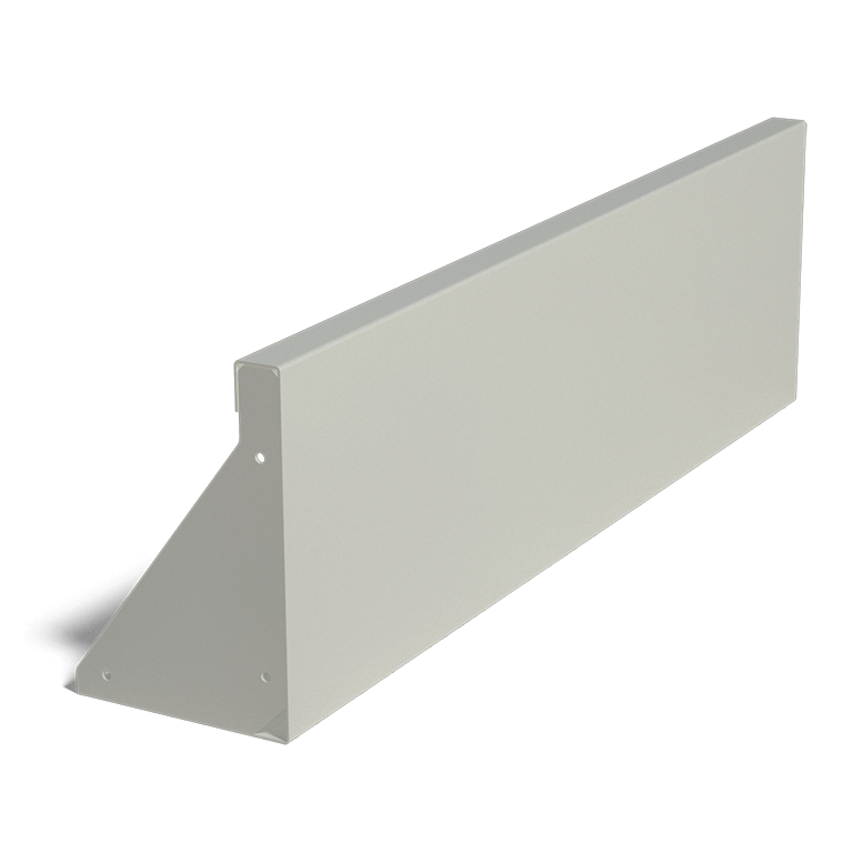 Prosta ściana oporowa ze stali malowanej proszkowo 100 cm (wysokość 30 cm)