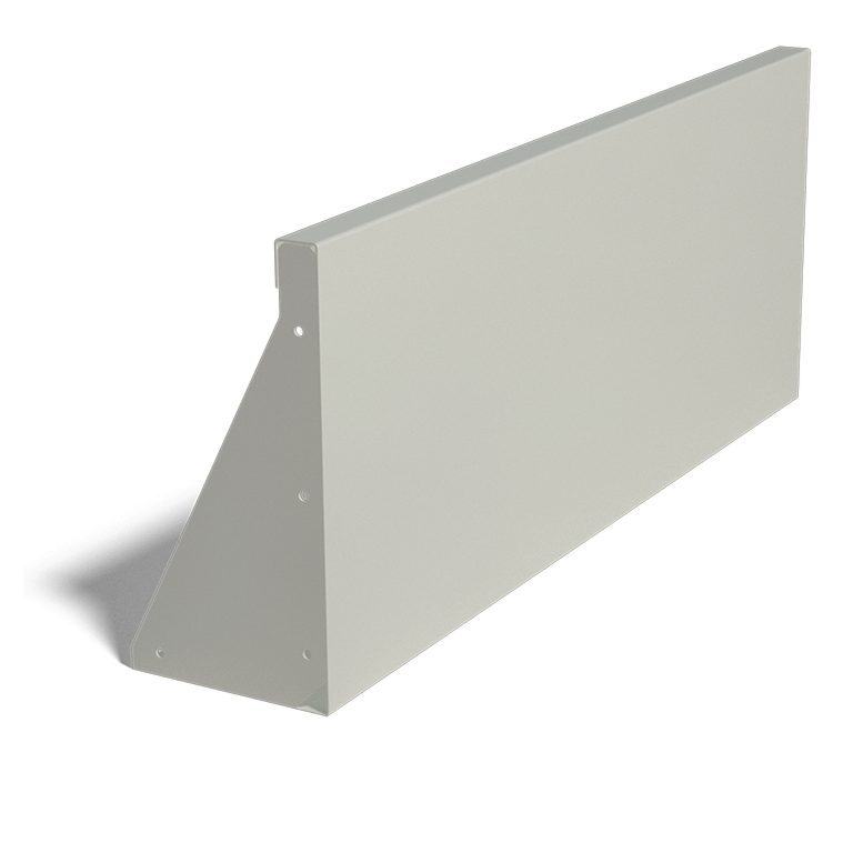 Prosta ściana oporowa ze stali malowanej proszkowo 100 cm (wysokość 40 cm)