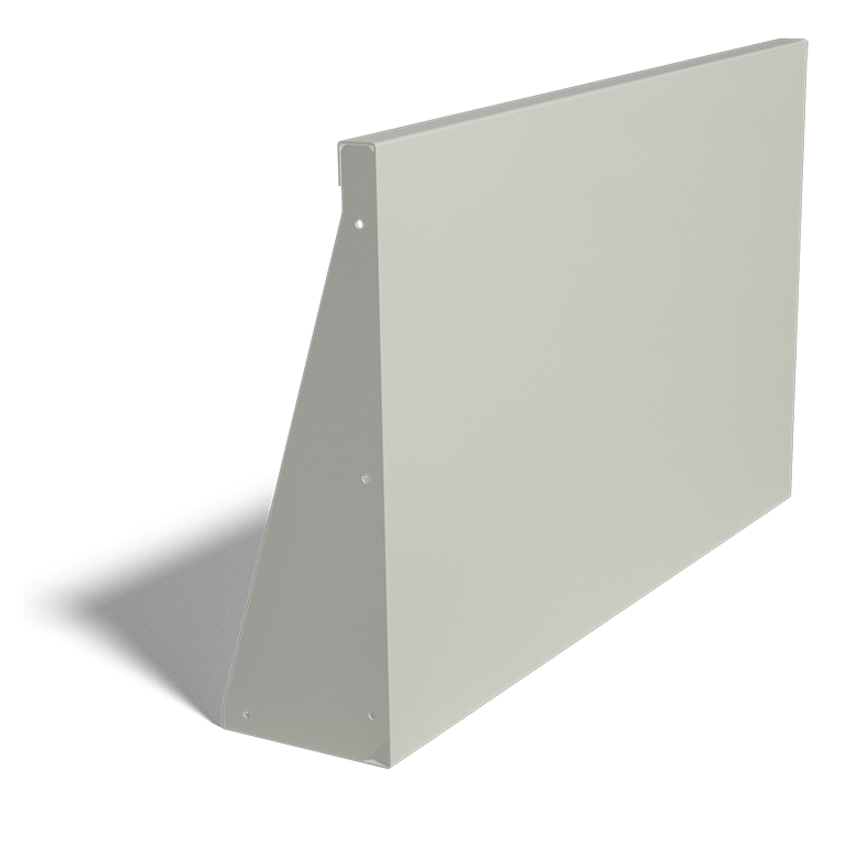 Prosta ściana oporowa ze stali malowanej proszkowo 100 cm (wysokość 60 cm)