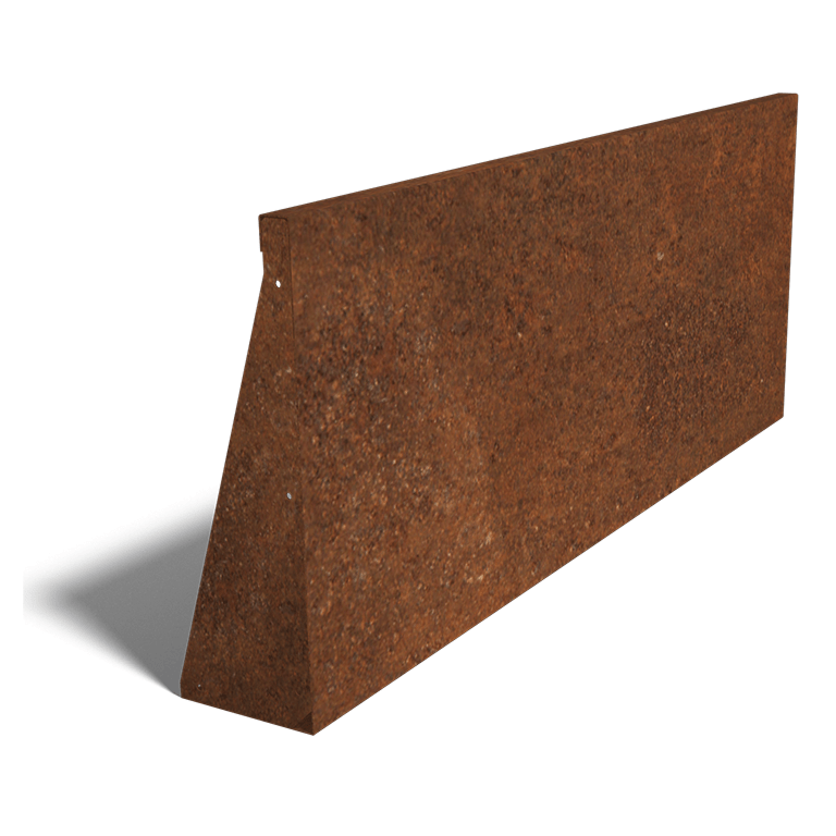 ściana oporowa proste Stal corten 150 cm (wysokość 60 cm)