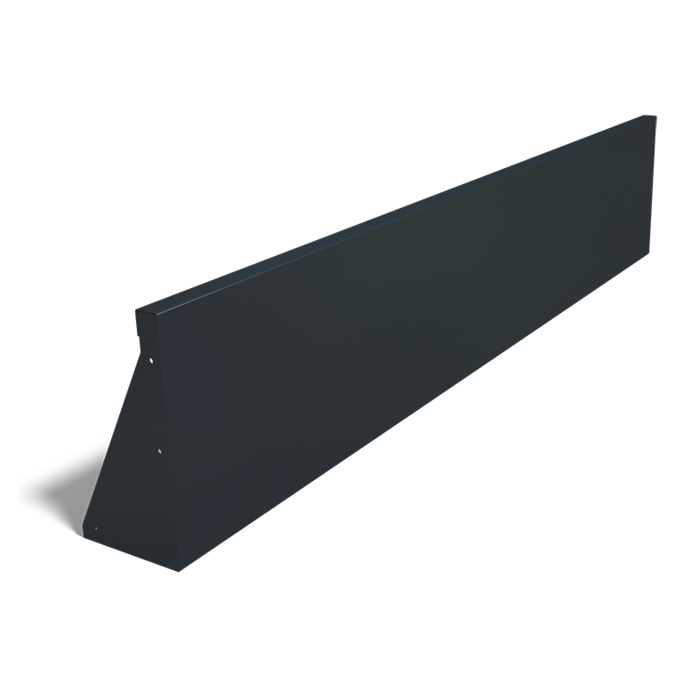 Prosta ściana oporowa ze stali malowanej proszkowo 200 cm (wysokość 40 cm)