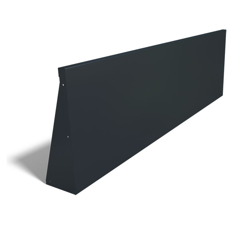 Prosta ściana oporowa ze stali malowanej proszkowo 200 cm (wysokość 60 cm)