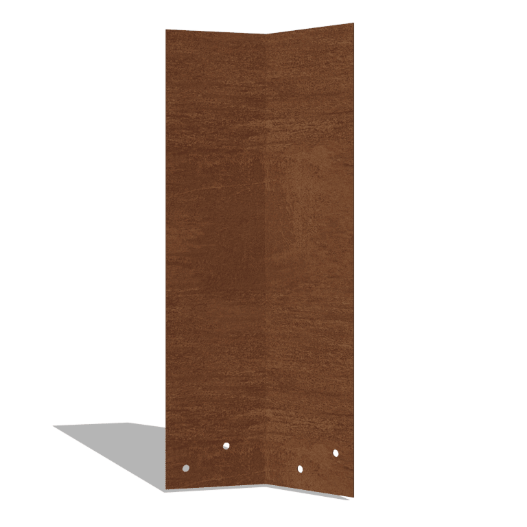 płyta łącząca Stal Corten 45º wysokości XL 45 cm