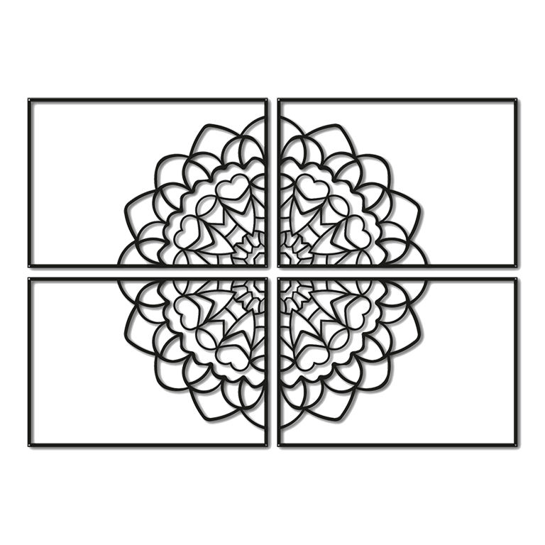 Metalowa dekoracja ścienna Mandala *OP=OP
