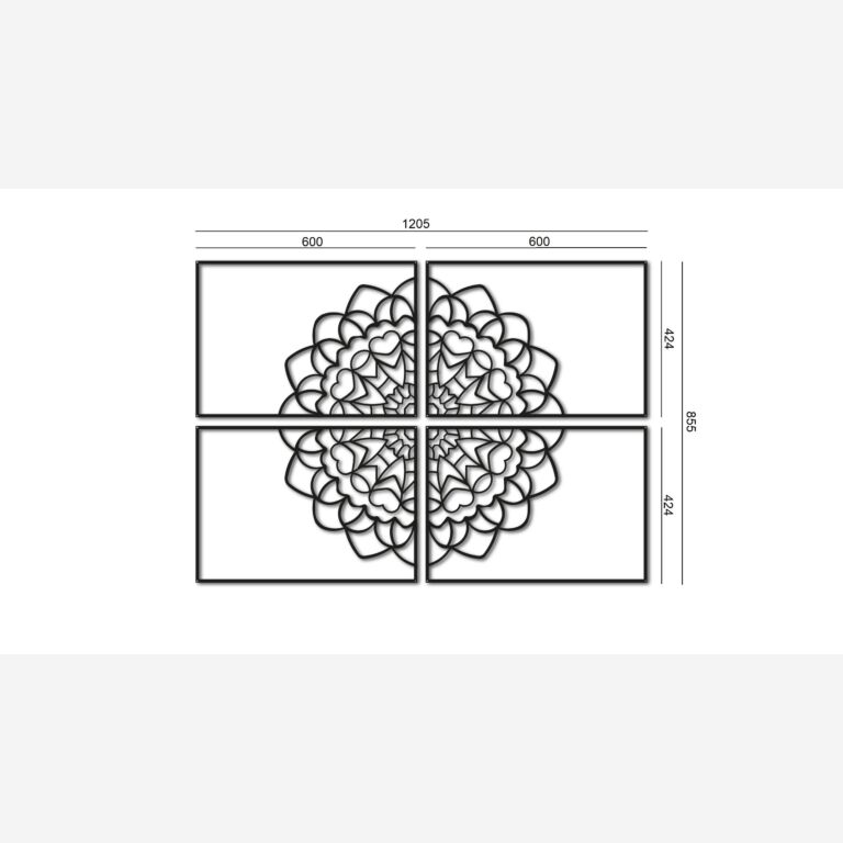 Metalowa dekoracja ścienna Mandala *OP=OP