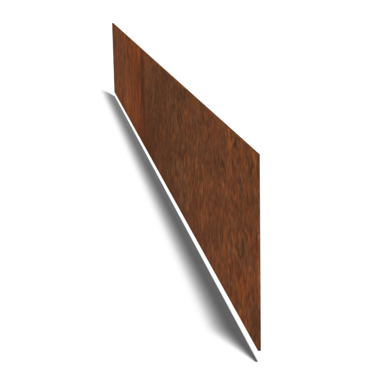 Proste obrzeże ze stali corten 15 cm (długość 150 cm)