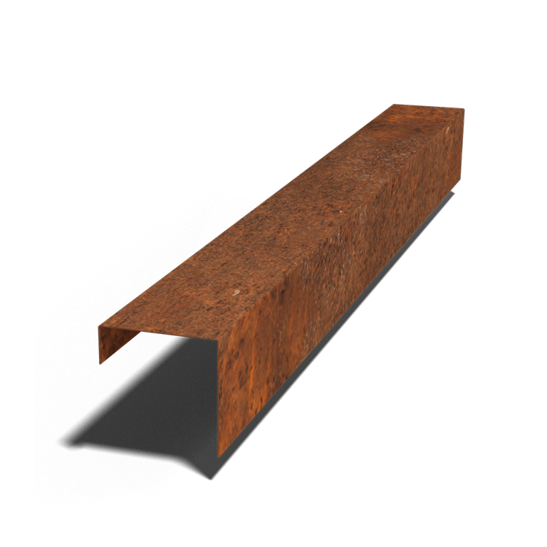 Profil U-kształtny ze stali corten 15 x 15 x 5 cm (długość 150 cm)