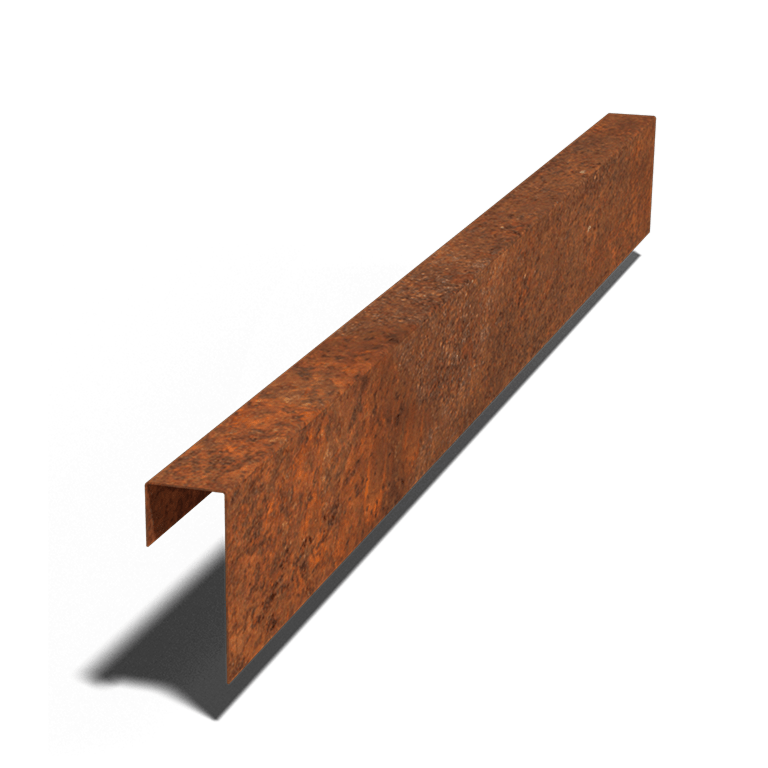 Profil U-kształtny ze stali corten 15 x 6 x 5 cm (długość 150 cm)
