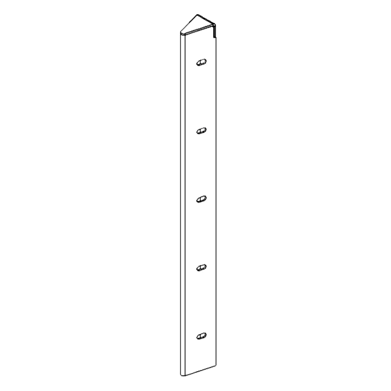 Element narożny stal malowana proszkowo 30° 50 cm