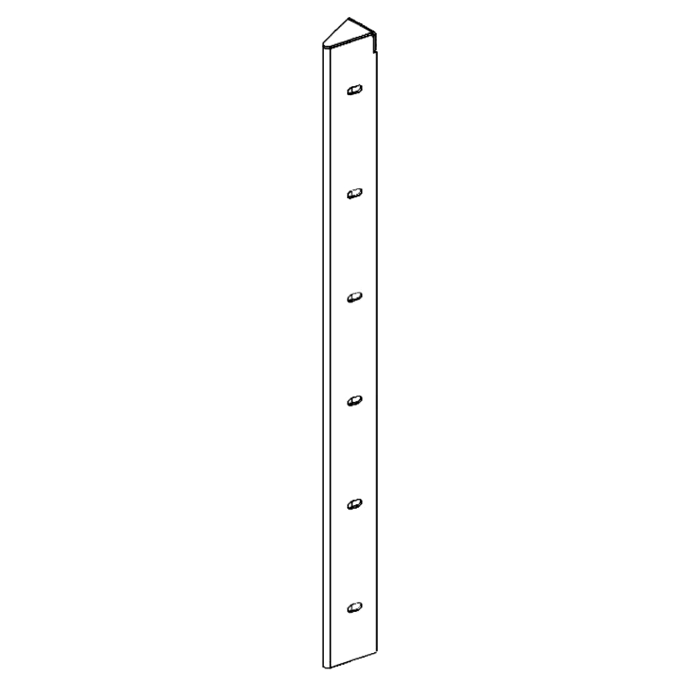 element narożny Stal malowana proszkowo 30° 60 cm