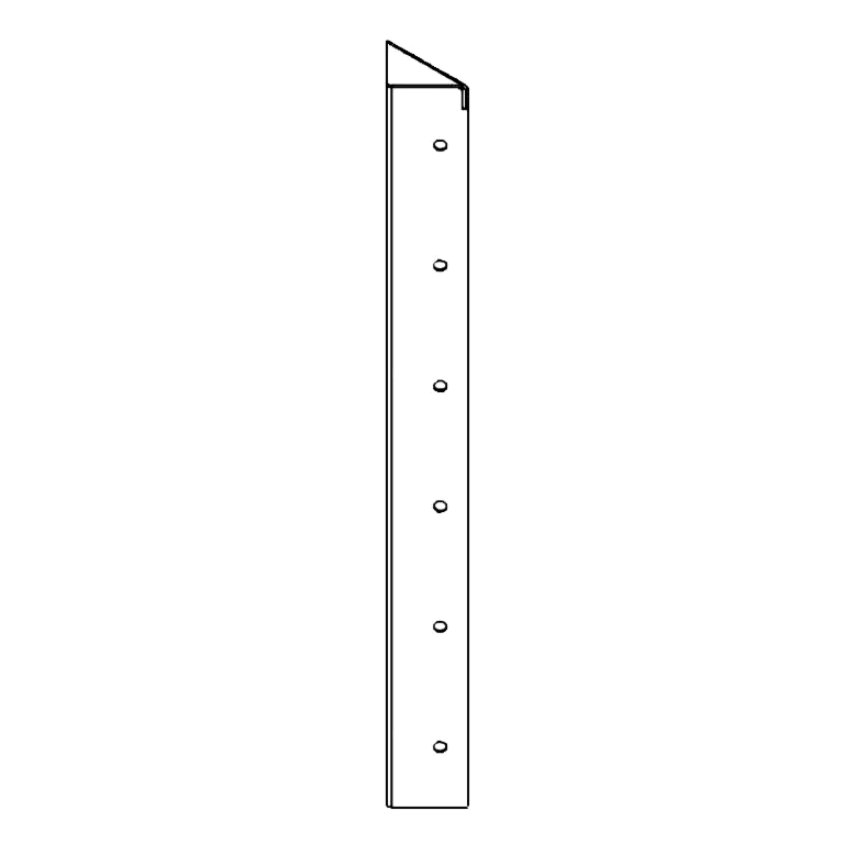 Element narożny stal kortenowska 90° 60 cm