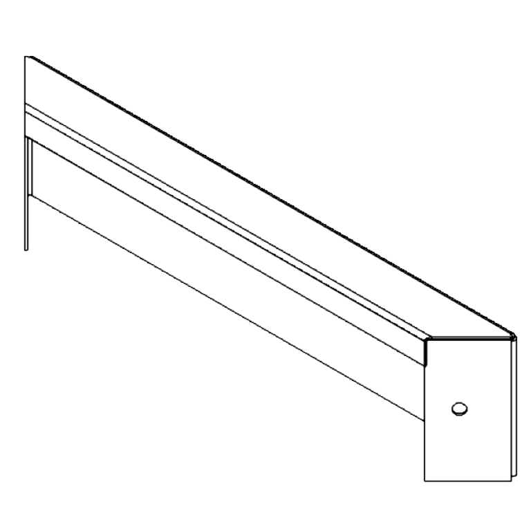 panel Stal kortenowska 10 x 40 cm