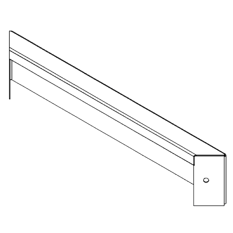 panel Stal kortenowska 10 x 50 cm