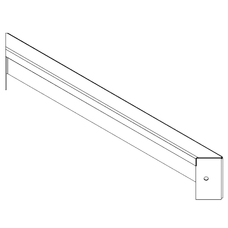 Panel stal malowana proszkowo 10 x 60 cm