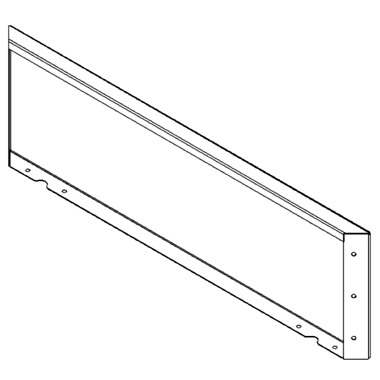 panel Stal kortenowska 30 x 100 cm