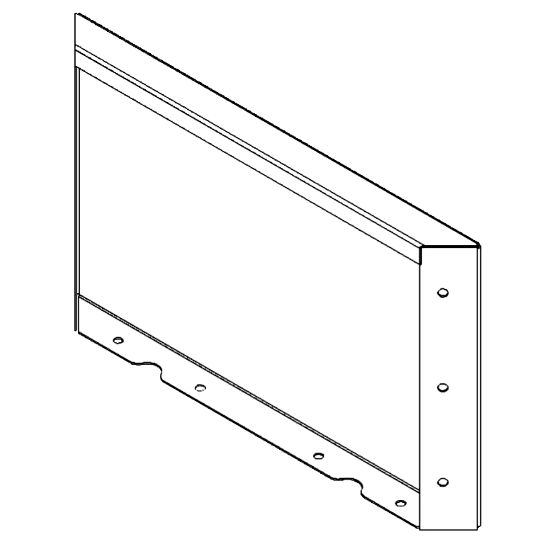 Panel stal malowana proszkowo 30 x 50 cm