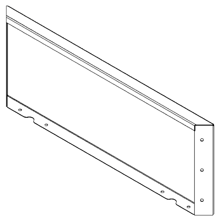 panel Stal corten 30 x 80 cm