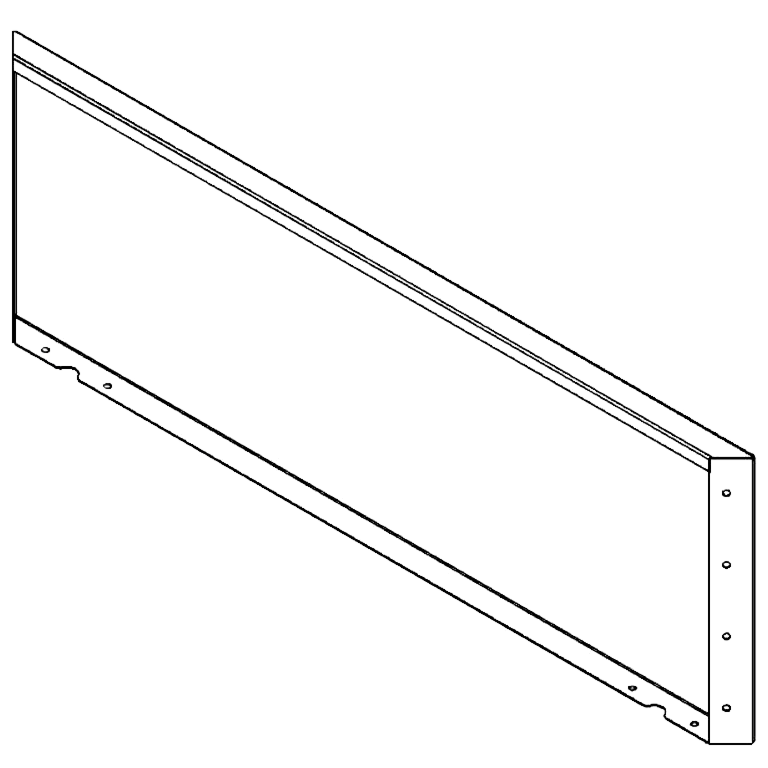 Panel stal malowana proszkowo 40 x 120 cm