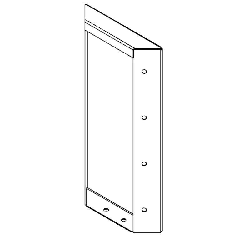 Panel stal malowana proszkowo 40 x 20 cm