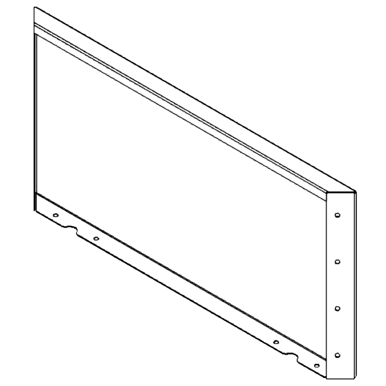 panel Stal kortenowska 40 x 80 cm