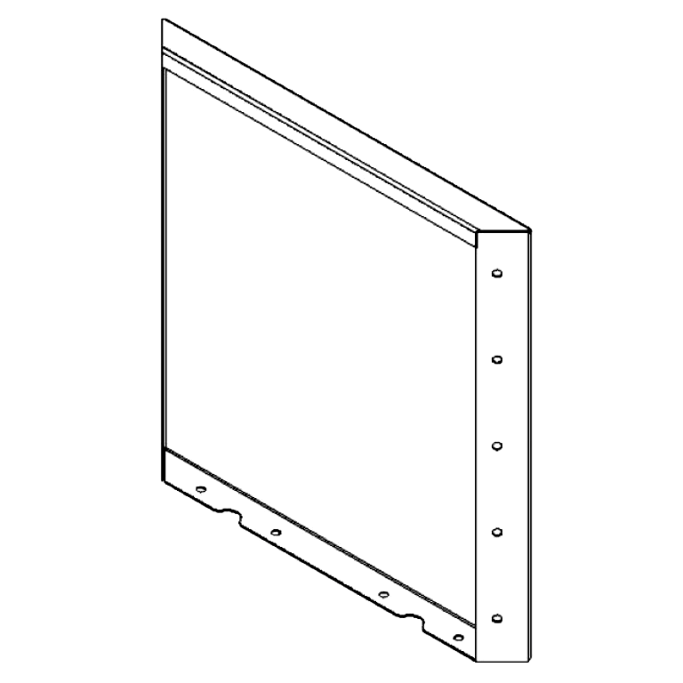 panel Stal kortenowska 50 x 50 cm