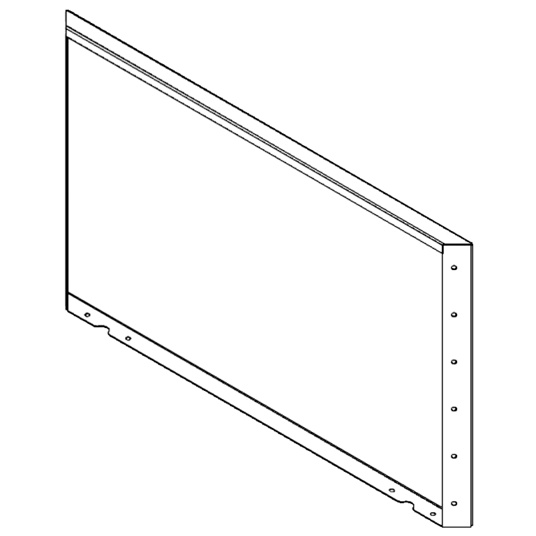 Panel stal malowana proszkowo 60 x 100 cm
