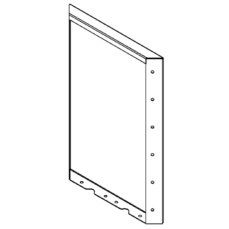 Panel stal malowana proszkowo 60 x 40 cm