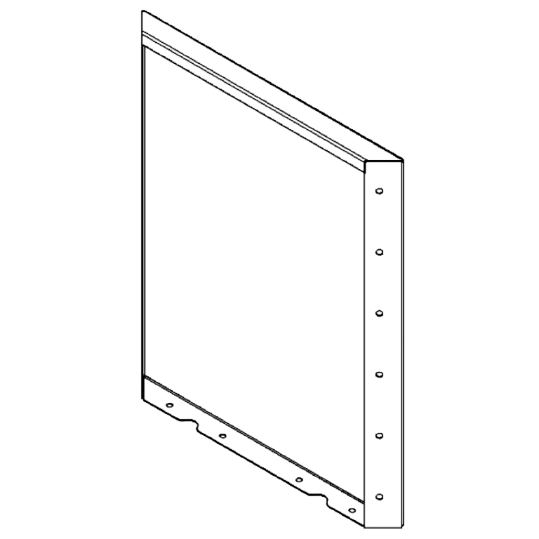 panel Stal kortenowska 60 x 50 cm