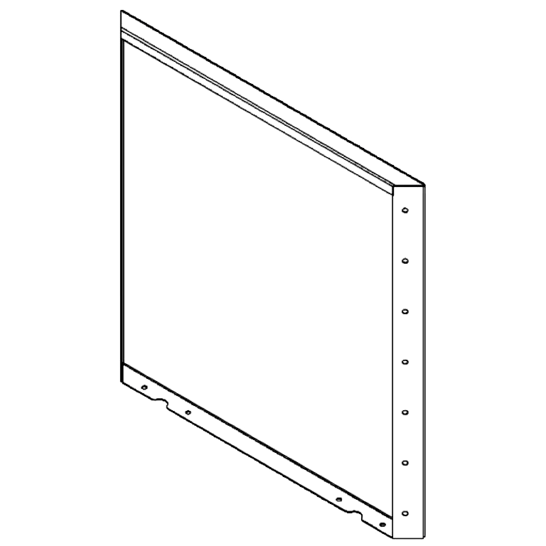 Panel stal malowana proszkowo 70 x 70 cm