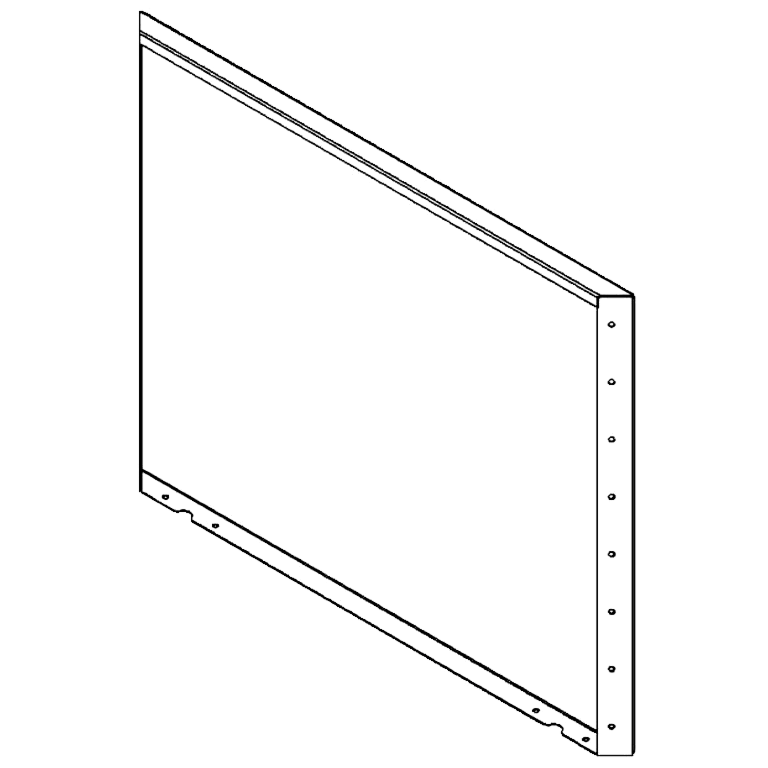 Panel stal malowana proszkowo 80 x 100 cm