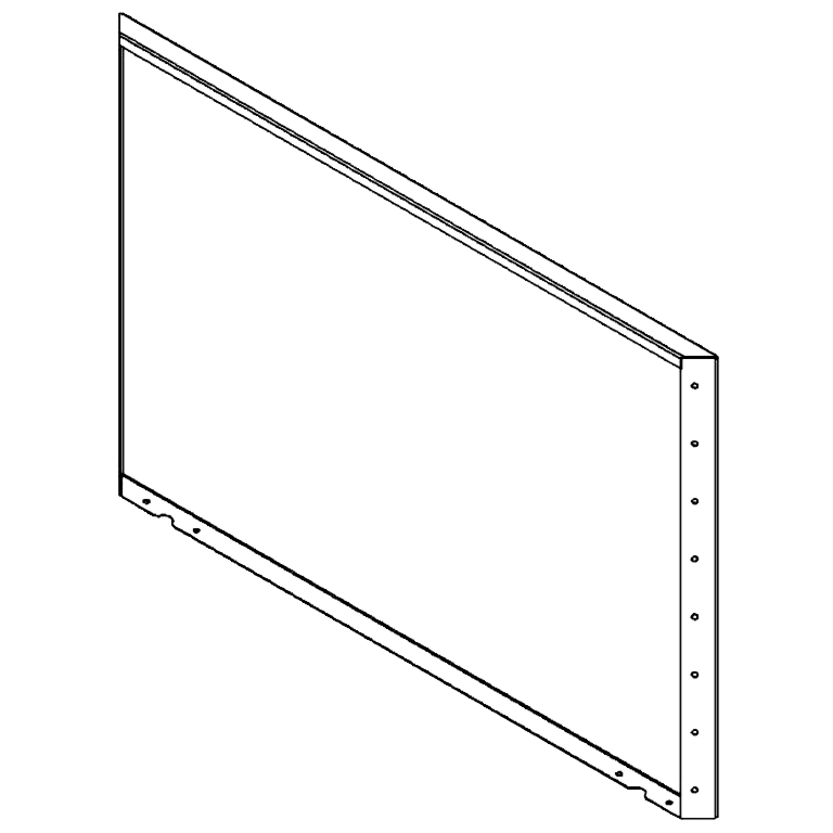 Panel stal malowana proszkowo 80 x 120 cm