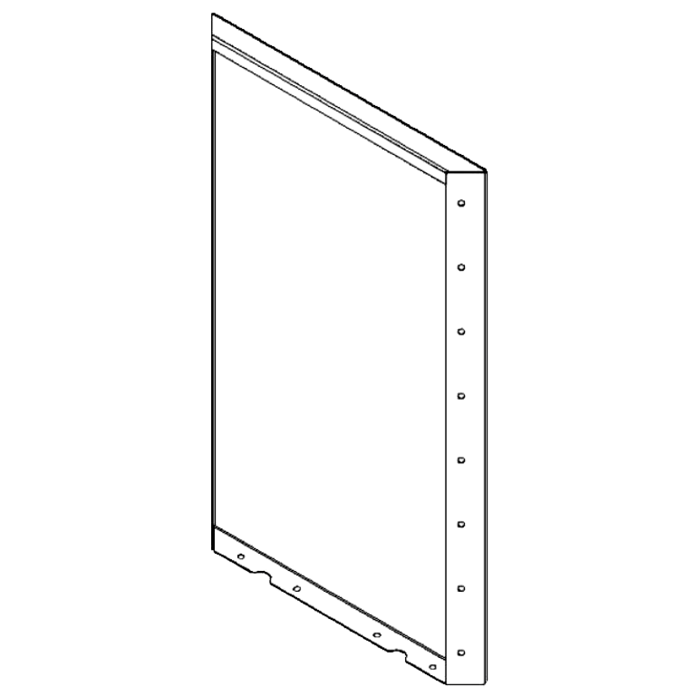 panel Stal kortenowska 80 x 50 cm