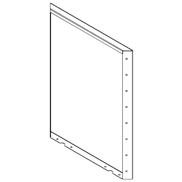 panel Stal kortenowska 80 x 60 cm