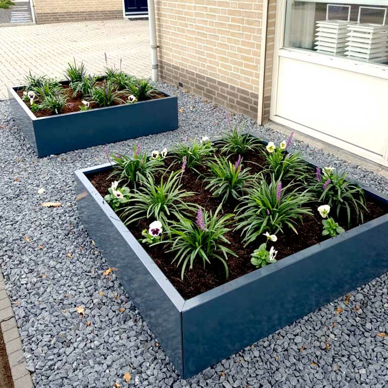 Donica stal malowana proszkowo Miami 120 x 120 cm
