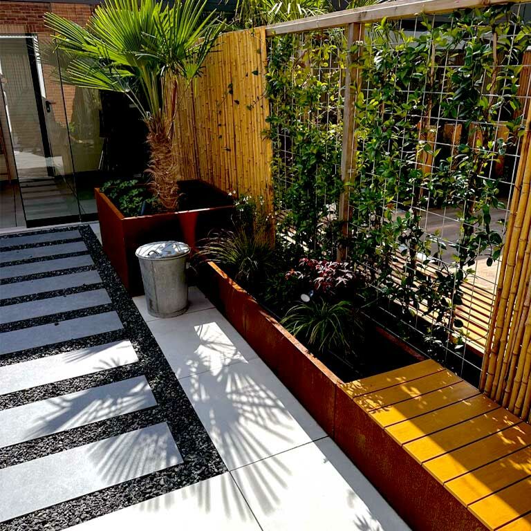 Donica ze stali corten Texas xxl 500 x 50 cm