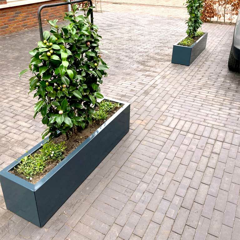 Donica stal malowana proszkowo Texas 30 x 100 cm